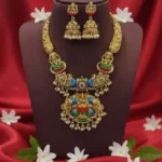 Antique Gold Nakshi Mid Length Haram