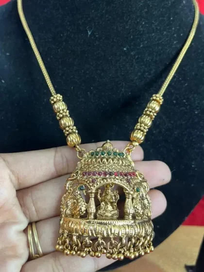 elegant Lakshmi Chain Necklace set for best price