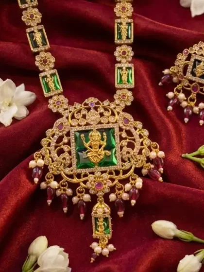 Traditional Dashavatara and Lakshmi Temple Jewelry