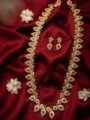 Traditional Gold-Plated Mango Haaram Necklace Set