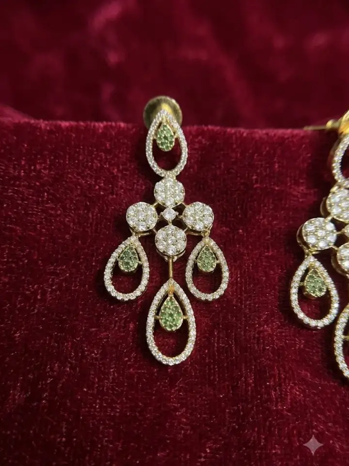 Cubic Zirconia Festive Jewelry Set