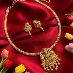 Divine Lakshmi Motif Antique Gold - home image