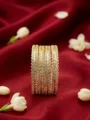 Handcrafted Luxury Gold-Plated Stone Bangles