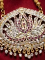 Royal Lotus Kundan and Ruby Necklace with pendant